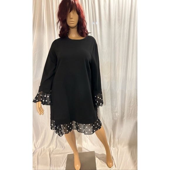 ASOS Black and Polka Dot Dress - Picture 6 of 7